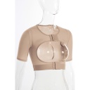 Women's Bolero Short Sleeves | Dual Fastener at Top and Bot - WBAS