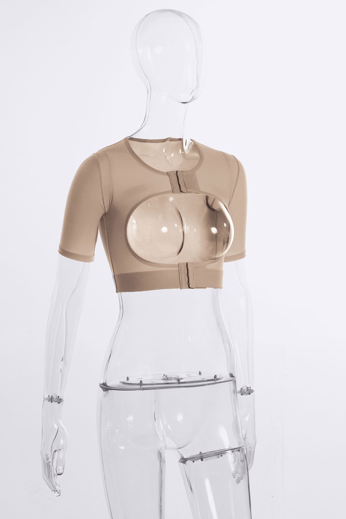 Women's Bolero Short Sleeves | Dual Fastener at Top and Bot - WBAS